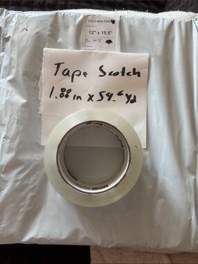 Clear Scotch Packing Tape Roll - Transparent Shipping Tape